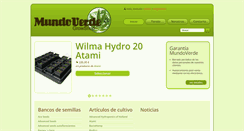 Desktop Screenshot of mundoverde-growshop.com